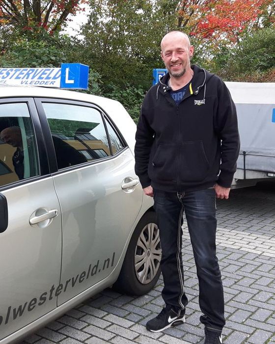 Alexander Crouwel uit Meppel bij de lescombinatie na zijn dagopleiding